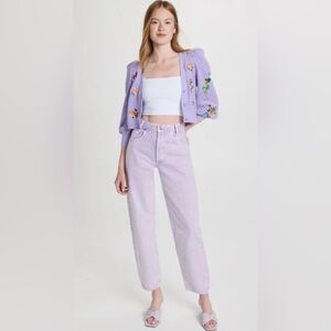 AGOLDE - Tapered Baggy High Rise Jeans in Electric